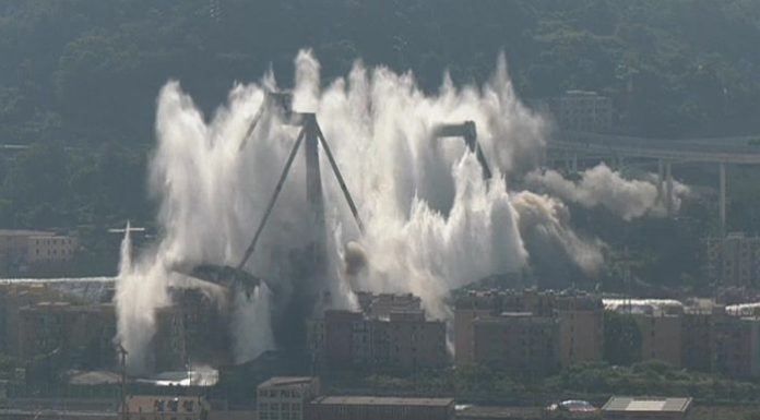 Genoa bridge demolished nearly one year after deadly partial collapse