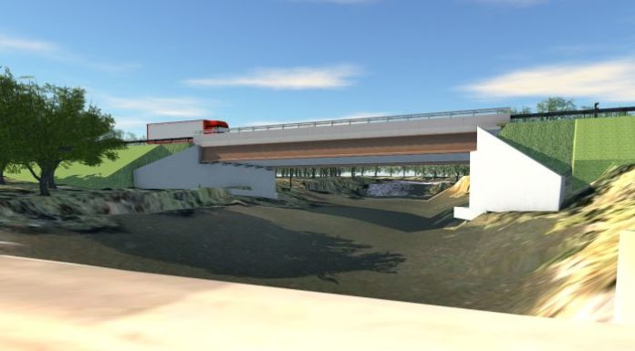 Works begin on new $7 million bridge at Barnsley weir